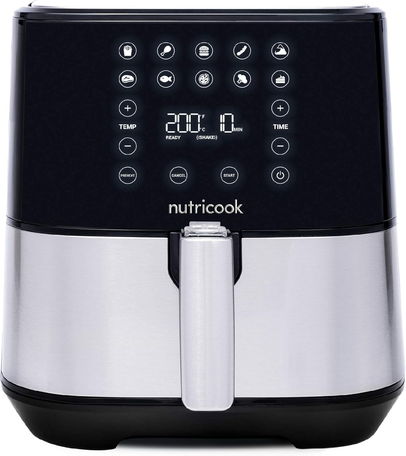 Nutricook Air Fryer 2, 1700 Watts, Digital Control Panel Display, 10