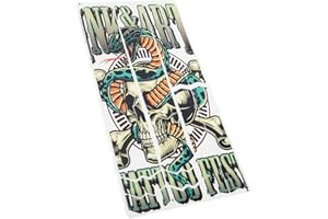Mountain Bike Stickers Enlee 1Set Personalized Frame Protection Sticker Mountain Bike Frame Protection Tape Graffiti Style (S