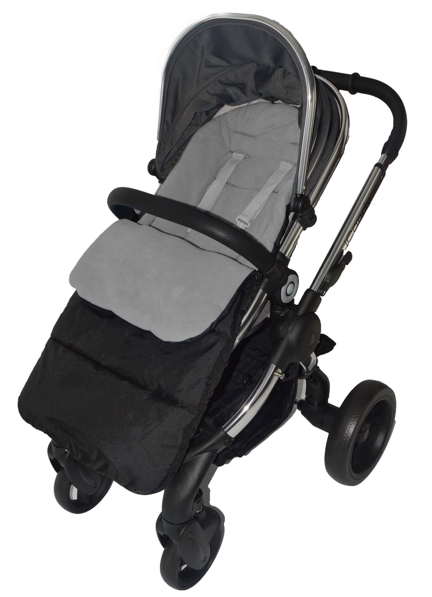 Footmuff/Cosy Toes Compatible with iCandy Cherry Pushchair Dolphin Grey