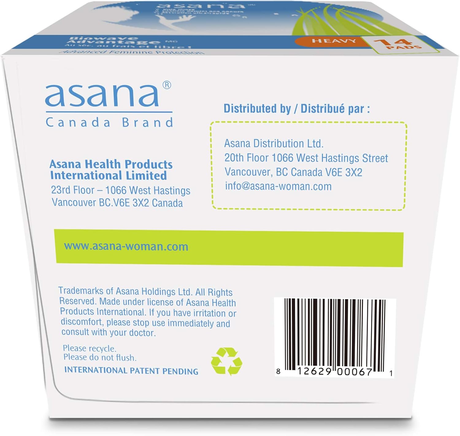 Asana Heavy Flow Sanitary Pads for Women, with Wings-42 Pads | Ultra Absorbent | Chlorine Free Overnight Sanitary Napkins | Latex Free | Ultra Thin Sanitary Pads for Women | Patented Technology: Health & Personal Care
