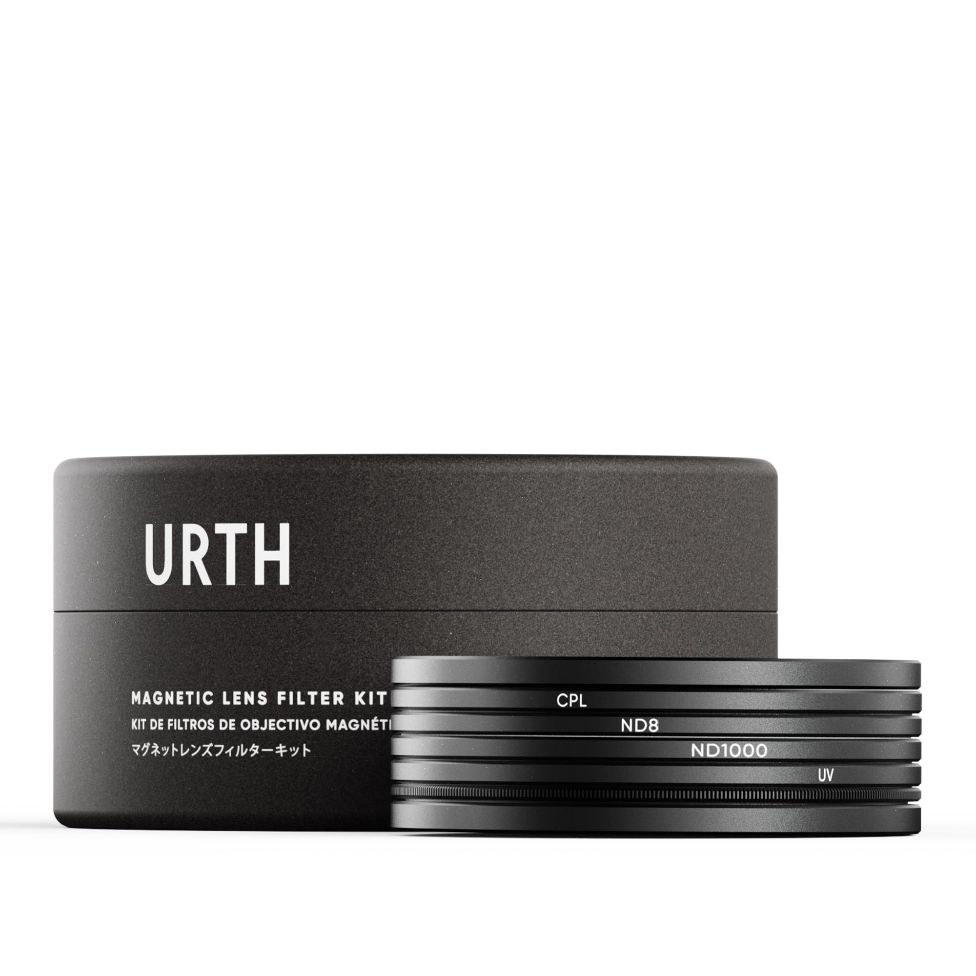 Urth 55mm 4-in-1 Magnetic Lens Filter Kit (Plus+) — UV, CPL, Neutral Density ND8, ND1000, Multi-Coated Optical Glass, Ultra-Slim Camera Lens Filters