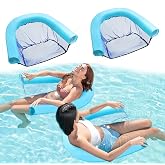 2 Pack Swimming Pool Noodle Chair Floats for Adults (Noodle Not Included) | Non Inflatable Pool Floats Mesh Chair Pool Seat Float for Swimming Pool Accessories &amp; Water Toys