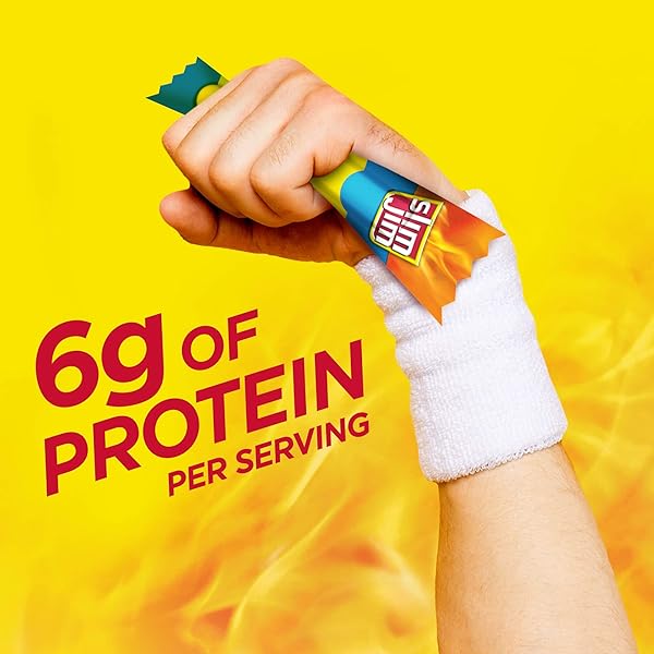 SLIM JIM SMOKED MEAT STICKS, MILD FLAVOR, 6G PROTEIN PER SERVING, SNACK SIZE, LUNCHBOX SNACK, 0.28 OZ. (14 COUNT)
