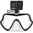 OCTOMASK - Frameless Scuba Mask w/Mount for all GoPro Hero Cameras for Scuba Diving, Snorkeling, Freediving