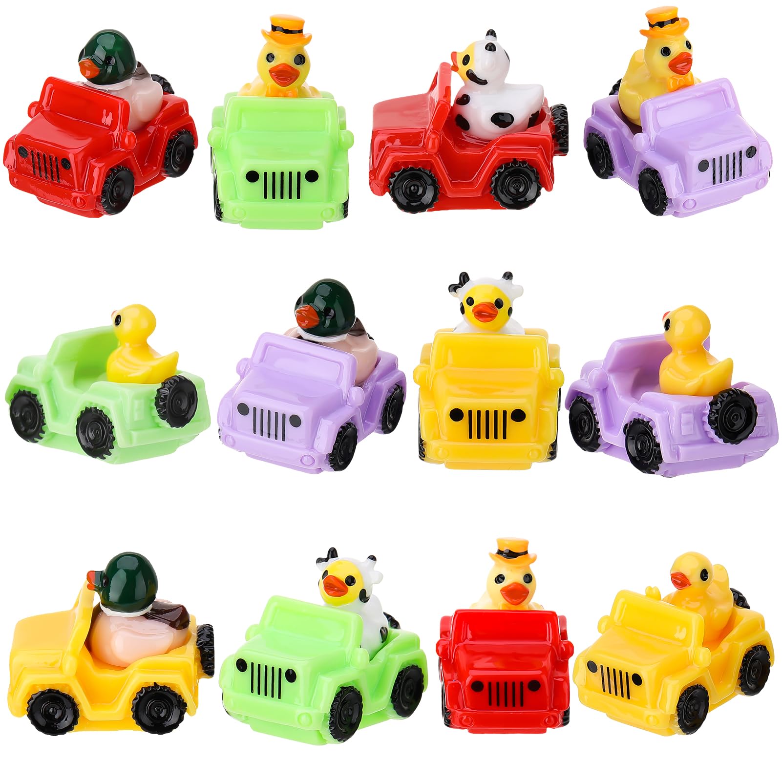 Photo 1 of 12 Pcs Ducks for Jeeps, Funny Jeeps Ducks for Ducking, Mini Resin Ducks in a Jeeps, Compatible with Jeep Ducking Tradition, Social Activities, Prank Gifts (12 Styles)