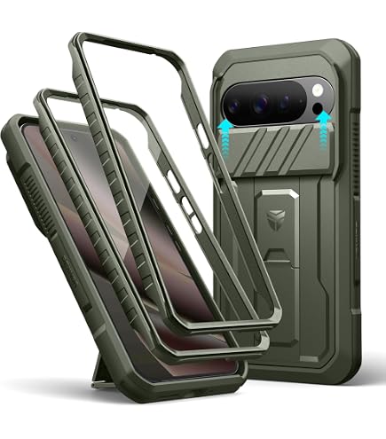 Coque SUPCASE UBPro Pour Google Pixel 10 Pro XL (2025) - Protection Militaire, écran Intégré, Support Repliable Et Clip Ceinture - Désert - 6