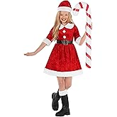 Morph Kids Santa Costume, Santa Costume For Kids, Mrs Claus Costumes Kid, Mrs Claus Dress, Girls Christmas Costumes