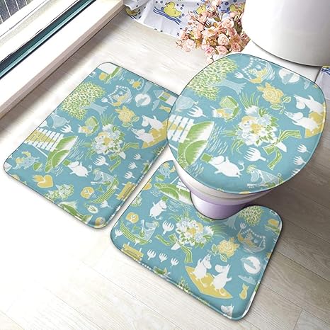 Amazon Co Jp マット バスマット ムーミン トイレマット セット 足ふきマット 玄関マット 浴室マット 滑り止め 40x60 おしゃれ トイレ足元マット 便座 ふた カバー ムーミン 10 One Size ホーム キッチン