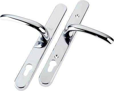 Yale P-PVC-RH-PC PVCu Door Handle Chrome Standard Security 92mm Adjustable