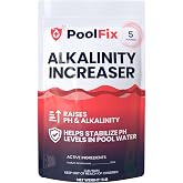 PoolFix Alkalinity Increaser for Swimming Pools 5lb Bag &ndash; Pure Sodium Bicarbonate for Pools to Raise Alkalinity Up and Balance pH Levels