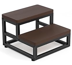 2-Step Waterproof HDPE Step Stools for Adults