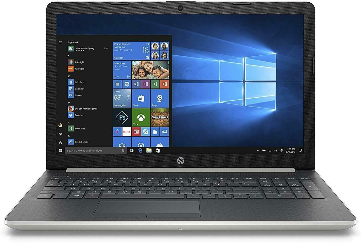 HP 15da0596sa (4XU39EA) 15.6" Full HD Laptop Intel Core i57200U 4GB