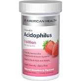 American Health Daily Chewable Tablet Acidophilus, Strawberry, 60ct