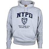 Artisan Owl New York City Police Department Style Cotton Blend Hoodie Sweatshirt, Grey