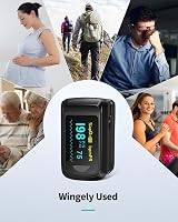 HealthTree Fingertip Pulse Oximeter Bluetooth Oxygen Saturation Monitor view 8