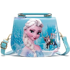 DAFRDMO Cartoon Princess Handbag, Cute Coin Purse, Crossbody Bag With Adjustable Shoulder Strap, Adorable Accessories