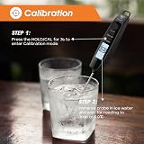 DOQAUS Digital Meat Thermometer Probe 304 Stainless, Backlit, 0.1C, -50C to 300C view 6