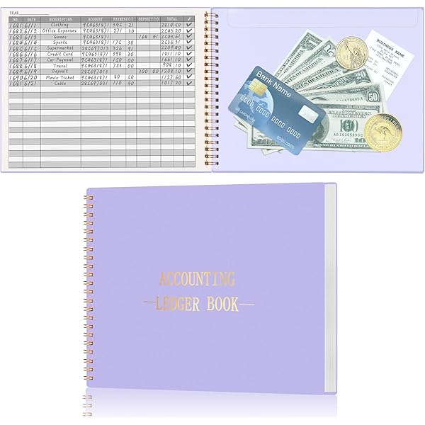 Moneymakers 洋書 Amazon.com : Paper Junkie Accounting Ledger Book for