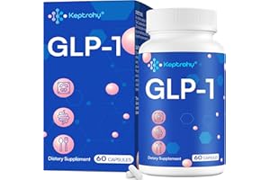 KEPTROHY GLP-1 Supplement for Women and Men, GLP-1 Supplement | GLP-1 Support, GLP Support Core with Hops Extract, Synbiotics, Eriocitrin Support GLP-1 Level Naturally, Natural, Take Before Meal - 1 Pack