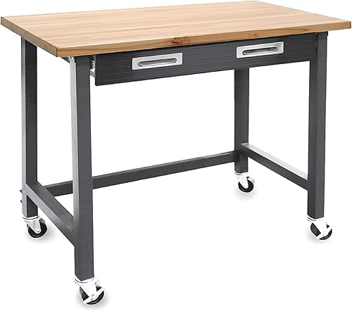 Seville Classics UltraGraphite Wood Top Workbench