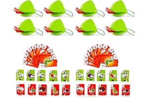 Chameleon Tongue Shooting Game, Frog Tongue Game, Multiplayer Party Game, Insect Cardboard Included, Quick Reflexes and Preci