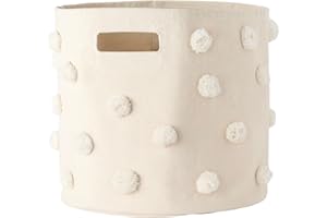 Pehr Pom Pom Bin, Natural, 12x13 Inch (Pack of 1)