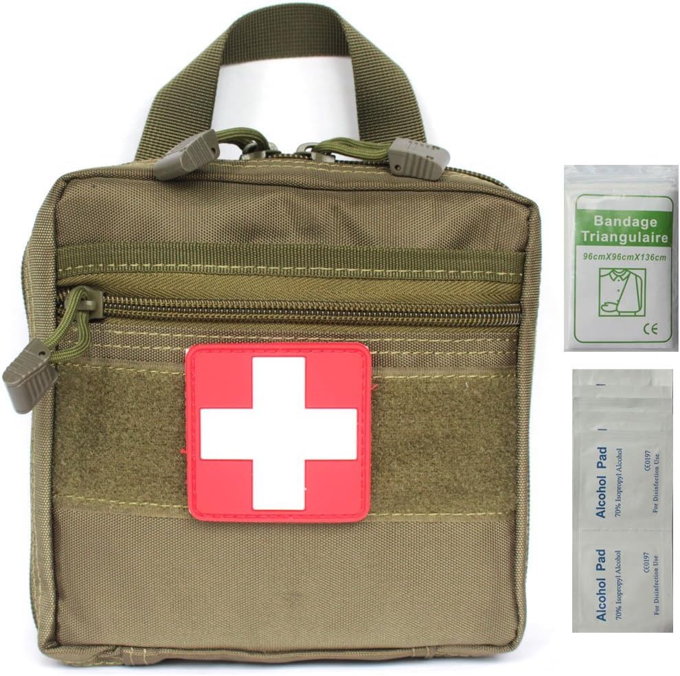 EMT MOLLE Pouch with 2.35" Rubber Medic patch - Tactical EDC Utility Medical First Aid Bags Tools Organizer Tool Utility Accessory pouch