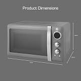 Swan SM22030LGRN Retro LED Microwave 20L 800W 6 Power Levels Defrost view 6