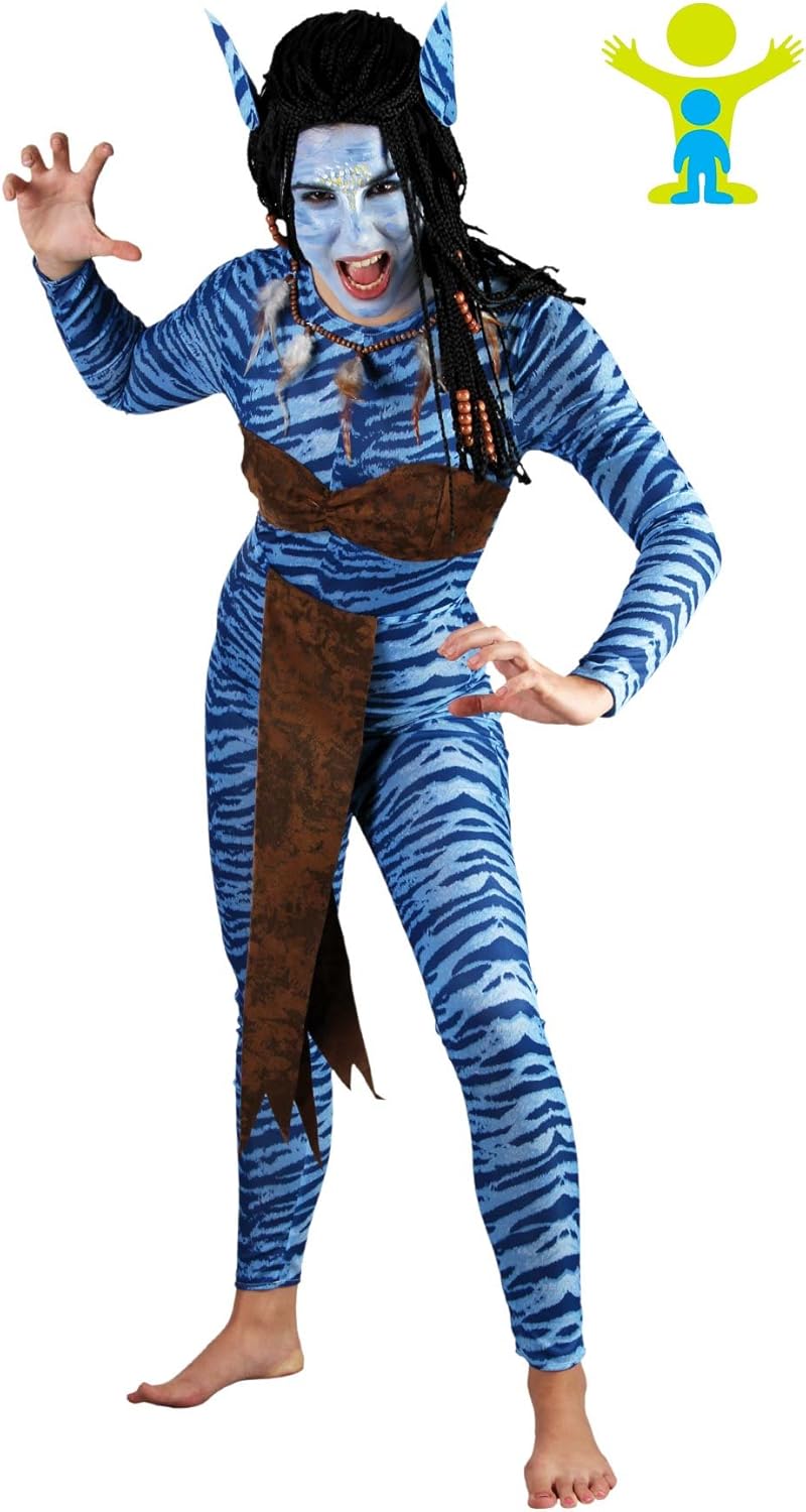 Fyasa Jungle Woman Warrior Fancy Dress Costume For 12 Years Above, Multi-color