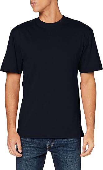 Amazon アーバン Classics 丈長 ティーシャツ ネイビー Tシャツ カットソー 通販