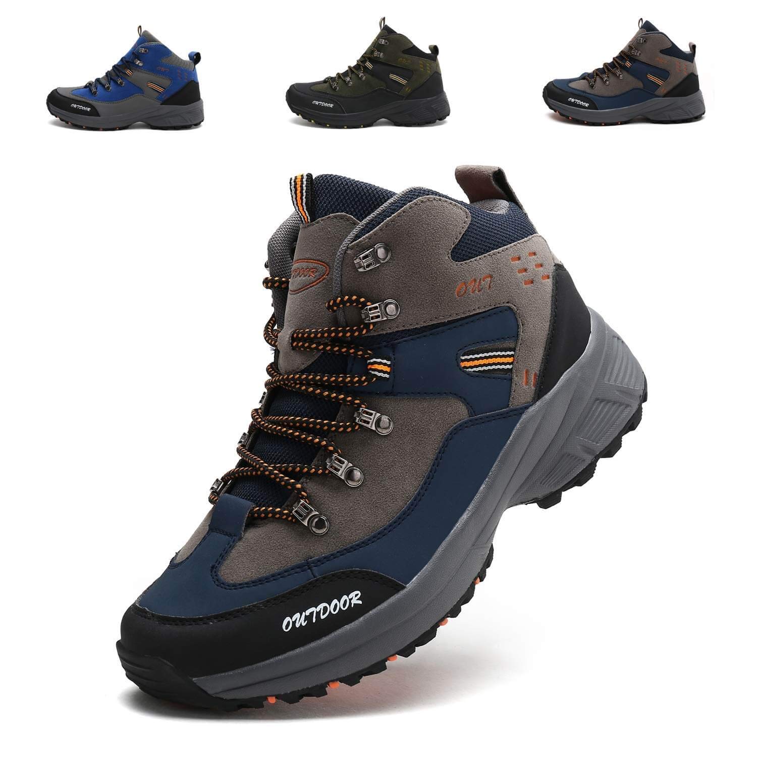 [LSGEGO] トレッキングシューズ メンズ 防水 防滑 ハイキングシューズ アウトドア キャンプ シュー ズ 軽量 耐磨耗 登山靴 メンズ ハイキングブーツ 通気性 ウォーキングシューズ