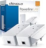 devolo dLAN 1200+ Powerline Starter Kit (1200 Mbps, 2 xPowerline Adapters, 1 x Gigabit LAN Port, Powerline Networking, Internet Signal Booster, Ethernet Access Over Power Line) - White