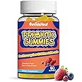 SmildeHeal Probiotic Gummies for Digestive Health - 10 Billion CFU Bacillus Coagulans - Vegan & Non-GMO - Immune & Digestive Support for Men & Women - Strawberry & Mixed Berry Flavor, 60 Count