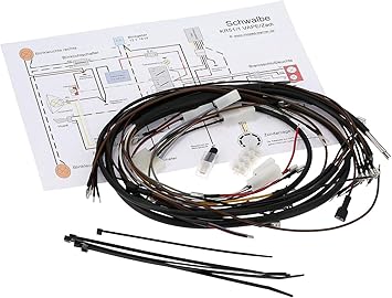 Kwo Kabelbaum Satz Komplett Simson Schwalbe Kr51 1 Vape Inkl Schaltplan Zadi Zundschloss Amazon De Auto