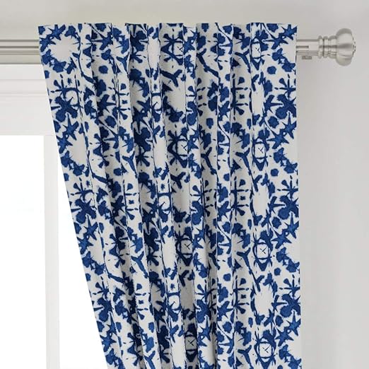 Amazon Com Roostery Curtain Panel Batik Tie Dye Japanese Indigo