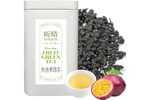 XINQING Xin Qing Passion Fruit Green Tea Passion Fruit Tea Passion Green Taiwan High Mountain Green Tea Naturally not bitter 150g/5.29