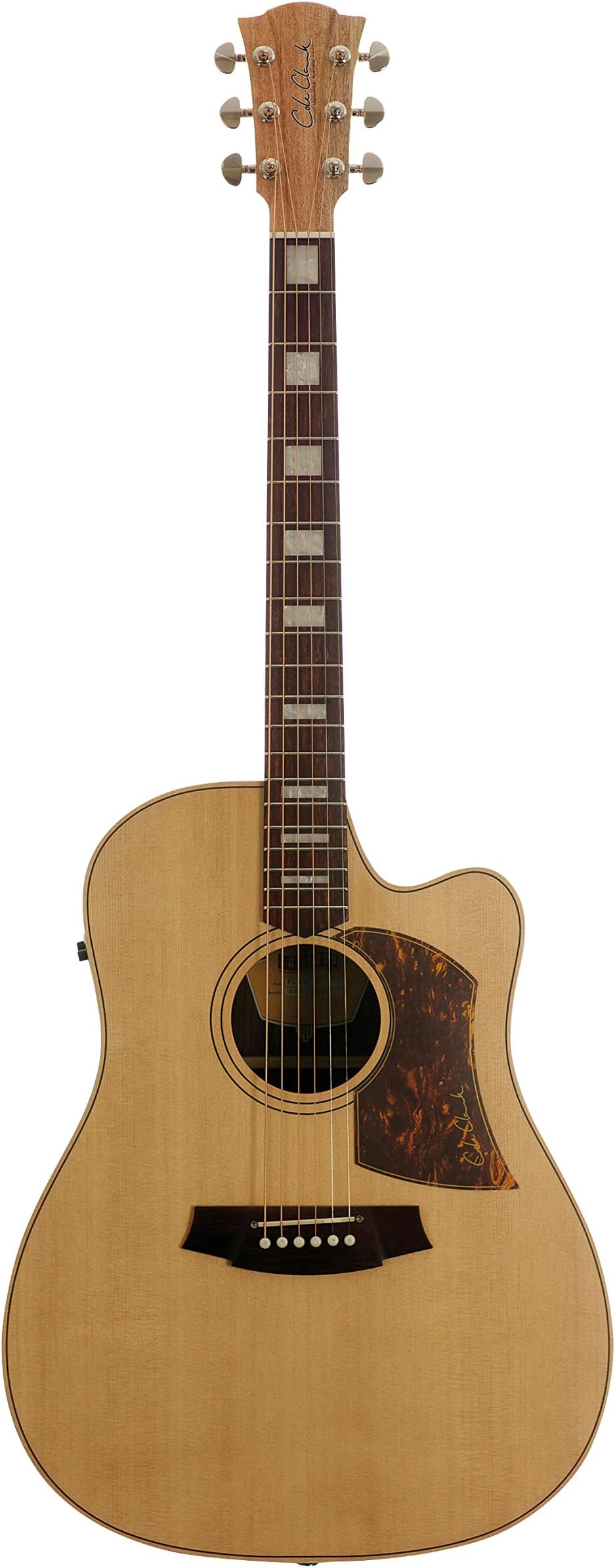COLE CLARK Fat Lady 2 CW Spruce/Ebony Dreadnought Acoustic Guitar