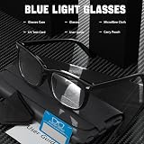 COOLOO Blue Light Blocking Glasses Anti Glare TR90 Lightweight Fashion view 5