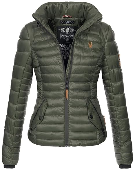 Navahoo Damen Übergangsjacke leichte Steppjacke mit Kapuze B676