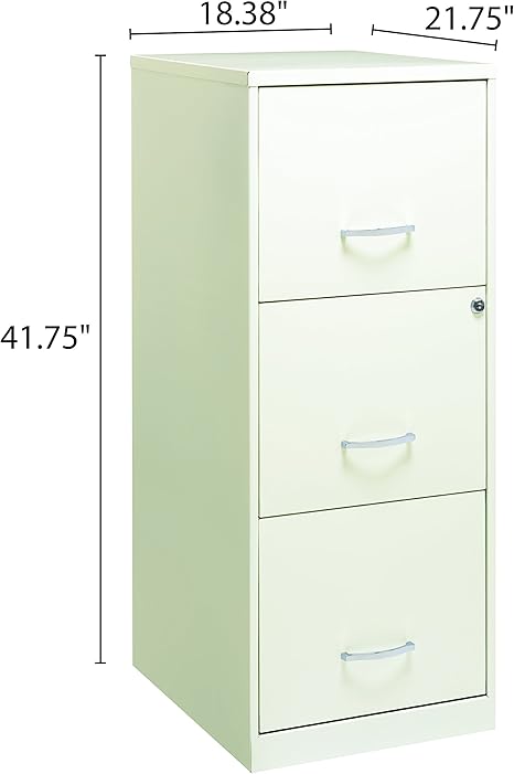 Amazon Com Space Solutions 20227 File Cabinet 18 Inch White Home Kitchen
