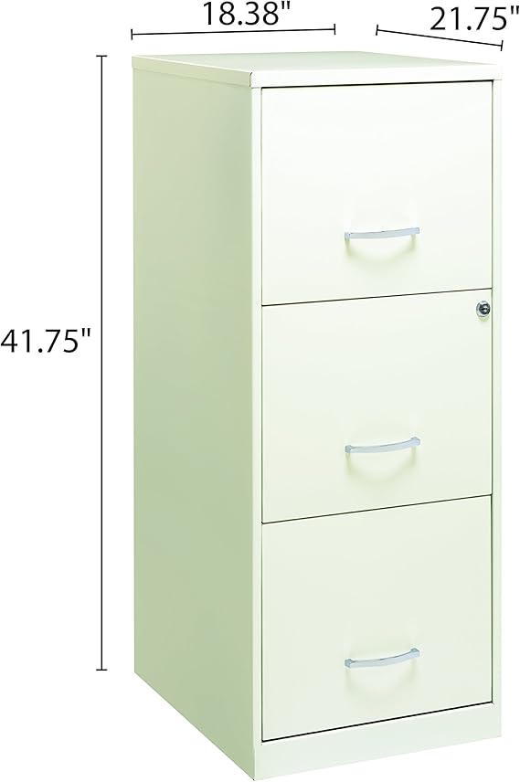 Amazon Com Space Solutions 20227 File Cabinet 18 Inch White Home Kitchen