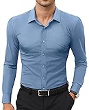Lion Nardo Stretch Mens Dress Shirts Long Sleeve