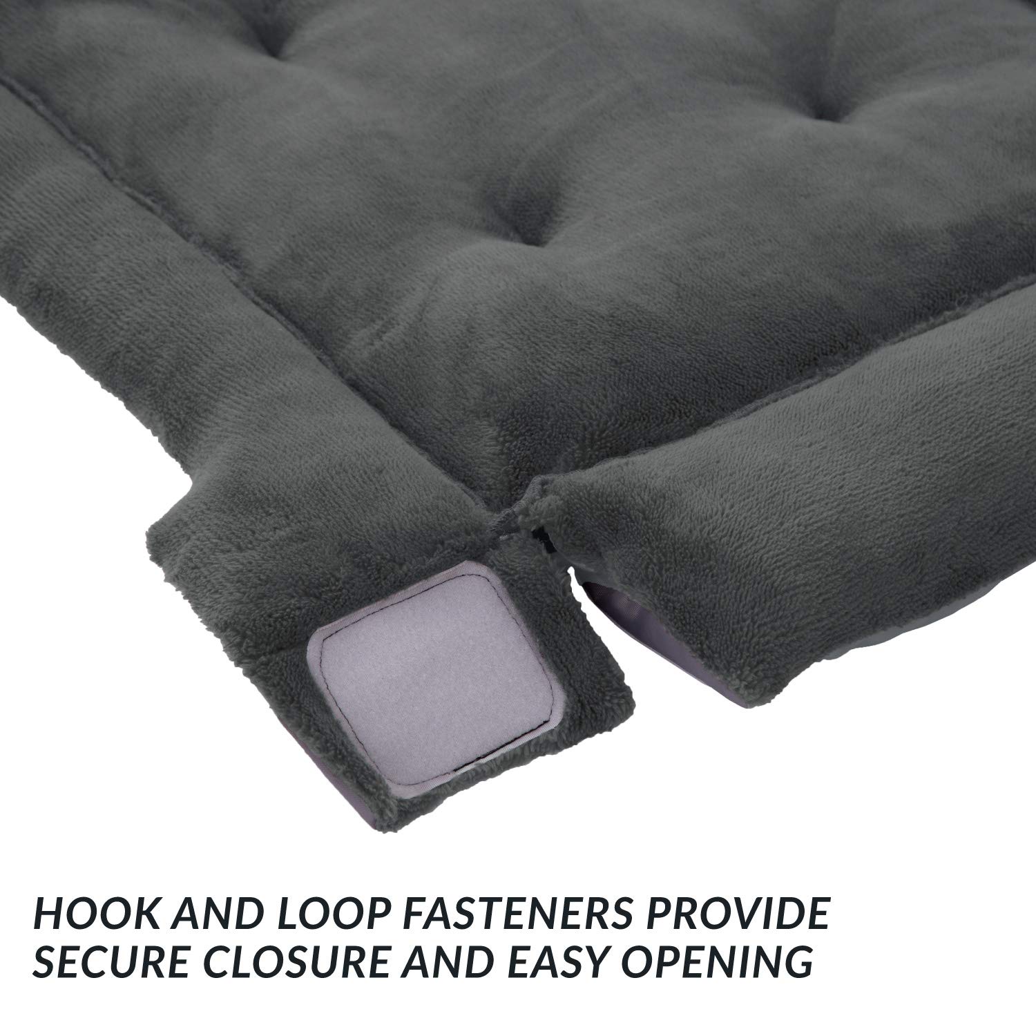 BEDSURE Lit pour Chien Extra Large L Lits Lavables pour Chien de Taille Moyenne à Grande Taille Literie pour Animaux de Compagnie Animalerie Noir L(60x40x16cm)