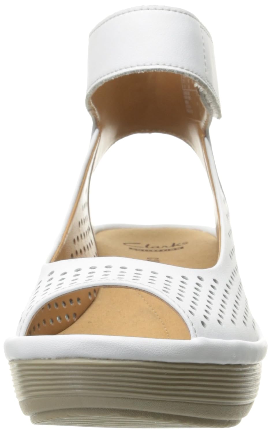 clarks reedly salene womens wedge sandals