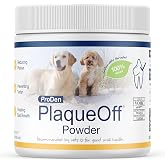ProDen PlaqueOff Powder for Dogs - Dog Tartar and Plaque Remover - 180g | Accepted by the VOHC for Helping with Plaque and Tartar Control for Dogs - Supports Fresher Breath and Dental Hygiene