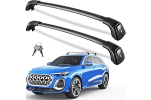 KINGGERI Heavy Duty 260lbs Roof Rack Cross Bars Fit for Audi Q5 2018 2019 2020 2021 2022 2023 2024 2025 2026, Anti-Theft Lockable Aluminum Roof Rails Crossbars Cargo Carrier Bag Black Accessories
