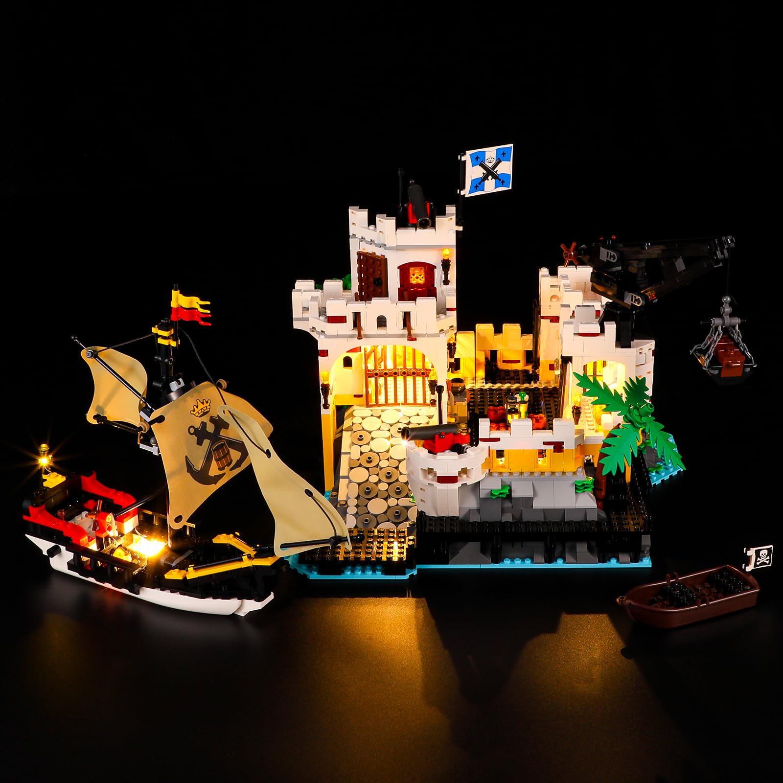 GEAMENT LED Light Kit Compatible with LEGO Eldorado Fortress - Lighting set for Icons 10320 (Building Set Not Included)