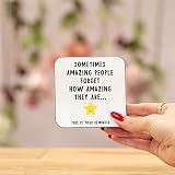 Manta Makes Coaster Gift Set Thank You Mentor Colleague UK Made view 2