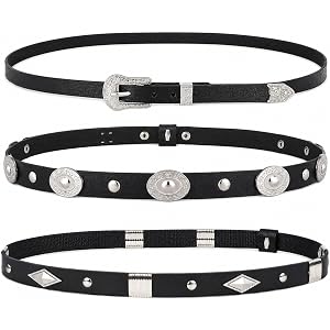 3PCS Hat Bands for Men, Cowboy Hat Band Set, Western Style Hat Accessories for Revitalizing Old Hats Multicolor