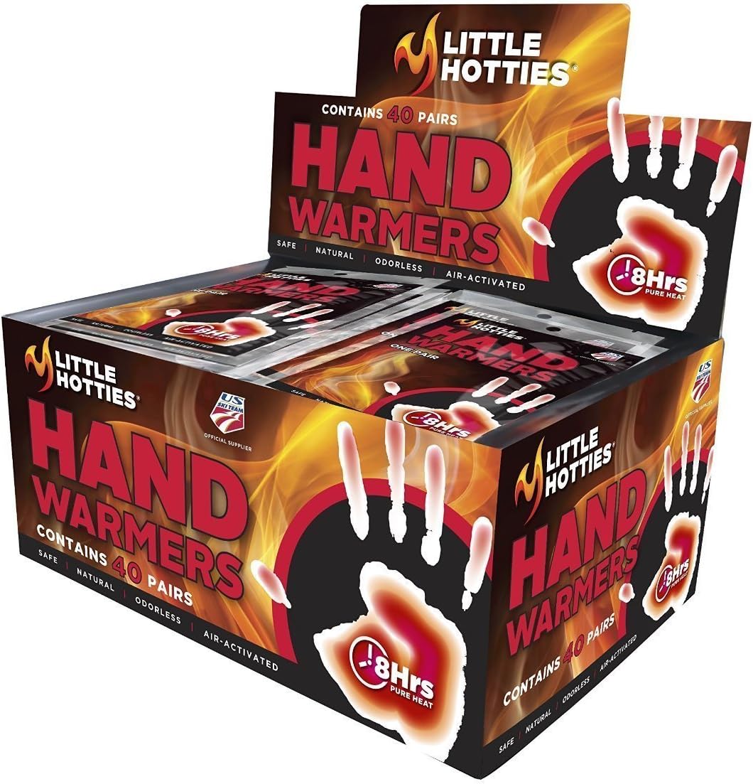 Little Hotties Hand Pocket Glove Warmers Winter Season Bulk Pack - 5 works, black,red,tan